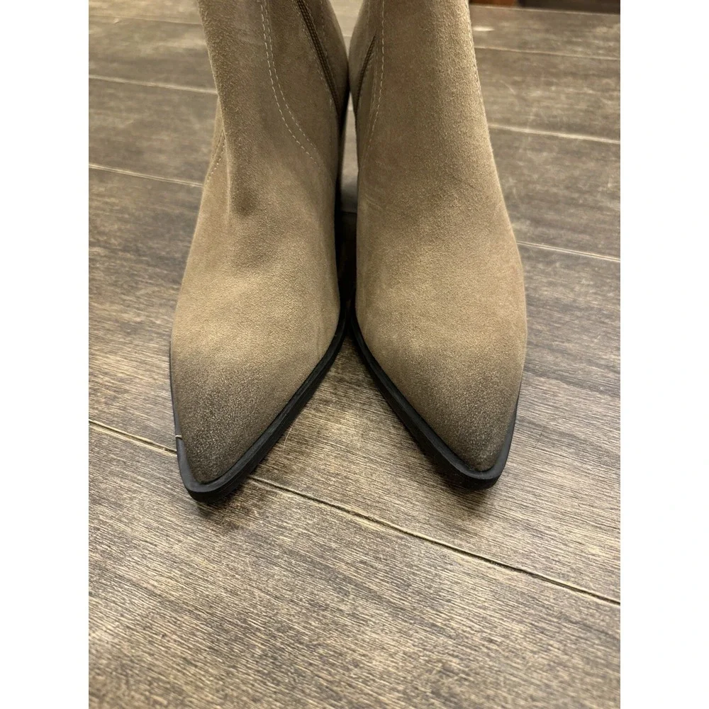 BP Surina‎ Western Booties In Tan Smoke Leather Upper Size 11 Women's Boots NEW